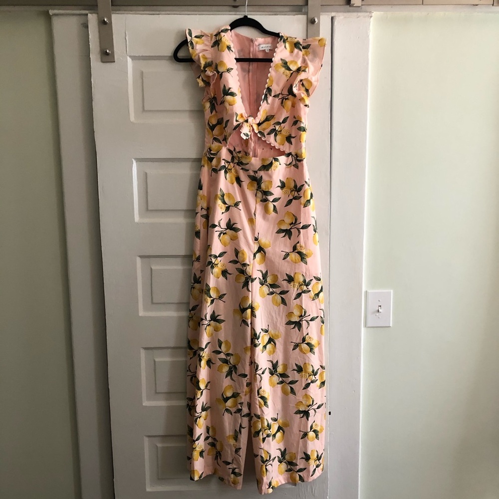 Lemon print jumpsuit